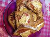 Tartines gourmandes au camembert