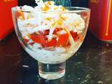 Verrine de thon, tomates cerises et surimi