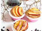 Petits muffins aux baies de sureau et nectarines , vive la cuisine du jardin