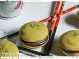 Whoopies aux couleurs printanières au thé matcha