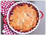 Cobbler à la mangue, framboise et noix de coco