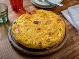 Gain de temps : omelette aux spaghettis