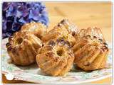 Minis bundt cakes aux amandes et aux raisins secs