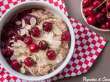 Porridge amandine aux cerises