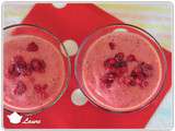 Smoothie glacé abricot et framboise