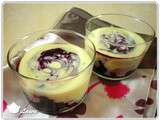 Verrine de crème anglaise aux fruits rouges