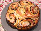 Chinois à la crème pâtissière et pépites de chocolat (pâte à brioche light aux Petits-Suisses sans beurre)