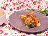 Omelette aux herbes et aux tomates cerise