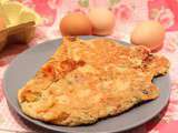 Omelette sans oeuf aux tomates cerises et basilic