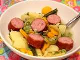 Poêlée de légumes et saucisse à cuire