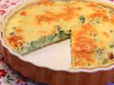 Quiche soufflée aux brocolis et tofu fumé