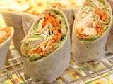 Wraps avocat-poulet-carottes