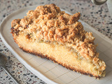 Gâteau streusel ( ou crumble cake) à la rhubarbe