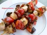 Brochettes de porc chorizo et sauge