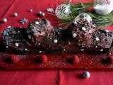 Bûche de Noël au chocolat et à la crème de marrons