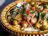 Tajine d’agneau aux citrons confits et olives vertes