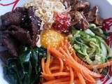 Bibimbap – Bibim bap – Riz aux légumes et à la viande