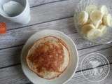 Pancakes de bananes {sans gluten, sans lactose}