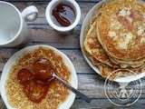 Pancakes {sans gluten/sans lactose} et sa marmelade d’oranges amères