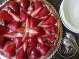 Tarte aux fraises au basilic