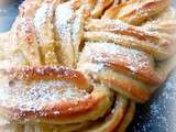 { Brioche } Kringle aux pommes { tressé en épi } + explications de la tresse