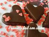 Coeurs pour la St Valentin ... ah ? tiens ? chocolats et macarons, recettes