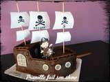 Gateau bateau de pirate sans pâte à sucre ... ou presque