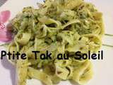 Pates pesto-courgettes