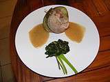 Roulade de veau aux zestes de pamplemousse, sauce vanille