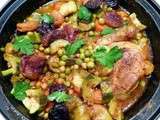 Tajine de poulet aux légumes printaniers