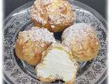 Chouquettes a la vanille et sucre glace