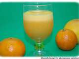 Jus de fruits pamplemousse, orange et citron maison