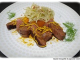 Magret de canard a l'orange, sauce soja