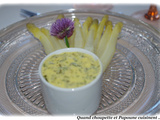 Petites asperges blanches fraiches et sauce bearnaise au tm ou pas