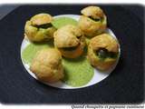 Profiteroles d'escargots creme de persil