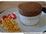 Souffle au chocolat et riz souffle caramelise