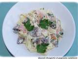 Tagliatelles au saumon fume