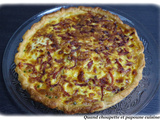 Tarte petits pois lardons et mozzarella