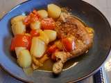 Poulet aux poivrons et pommes de terre