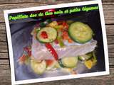 Papillote de Lieu noir et ses petits légumes