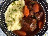 Boeuf braisé au vin rouge et polenta (au cookeo)