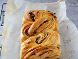 Brioche roulée à la cannelle et pépites de chocolat