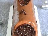 Bûche caramel poire