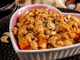 Crumble à la butternut et au quinoa