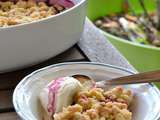 Crumble cerises et poires