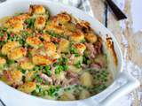 Gratin de gnocchis aux petits pois