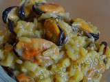 Risotto aux moules safranées