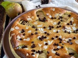 Tarte amandine poire chocolat