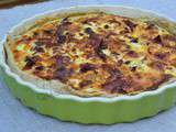 Tarte au fromage frais et jambon sec