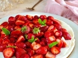 Tarte aux fraises sans cuisson